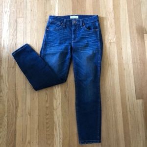 Madewell 9inch high rise skinny crop jeans